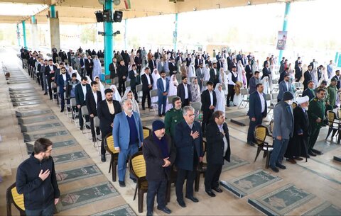 تصاویر/ جشن ازدواج ۴۶۰زوج یزدی در جشن۲۲بهمن