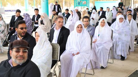 تصاویر/ جشن ازدواج ۴۶۰زوج یزدی در جشن۲۲بهمن