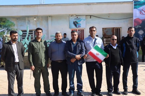 راهپیمایی ۲۲ بهمن در خارگ به روایت تصویر