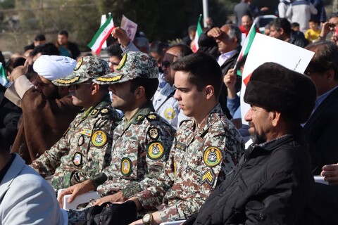 راهپیمایی ۲۲ بهمن در خارگ به روایت تصویر