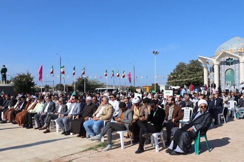 راهپیمایی ۲۲ بهمن در خارگ به روایت تصویر