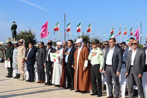 راهپیمایی ۲۲ بهمن در خارگ به روایت تصویر