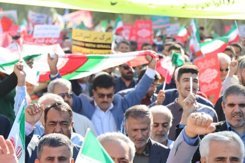 راهپیمایی ۲۲ بهمن در عالیشهر به روایت تصویر