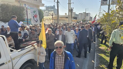 تصاویر/ راهپیمایی ۲۲ بهمن در گناوه