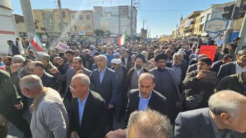 تصاویر/ راهپیمایی ۲۲ بهمن در گناوه