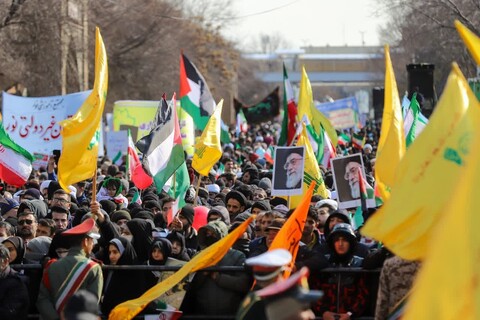 تصاویر/ راهپیمایی مردم تبریز در ۲۲ بهمن