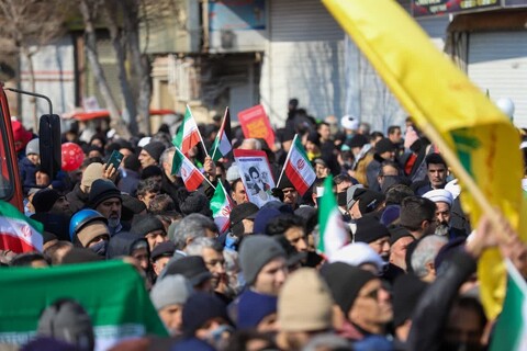 تصاویر/ راهپیمایی مردم تبریز در ۲۲ بهمن