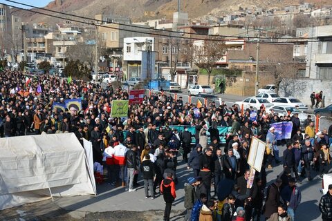 تصاویر/ مراسم راهپیمایی روز 22 بهمن در ماکو
