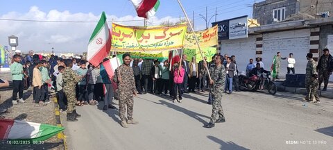 تصاویر راهپیمایی ۲۲ بهمن در شهر نودژ