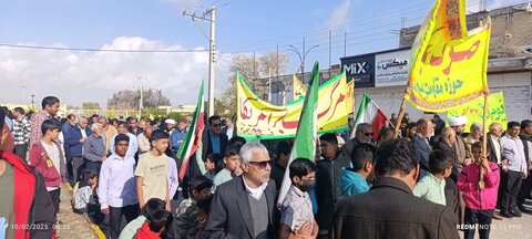 تصاویر راهپیمایی ۲۲ بهمن در شهر نودژ