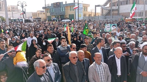 راهپیمایی ۲۲ بهمن در برازجان به روایت تصویر