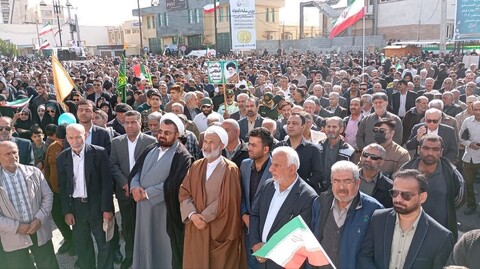 راهپیمایی ۲۲ بهمن در برازجان به روایت تصویر