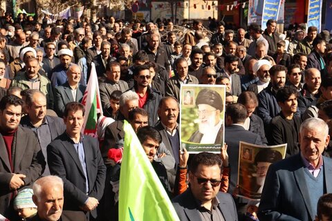 تصاویر راهپیمایی مردم کوهدشت