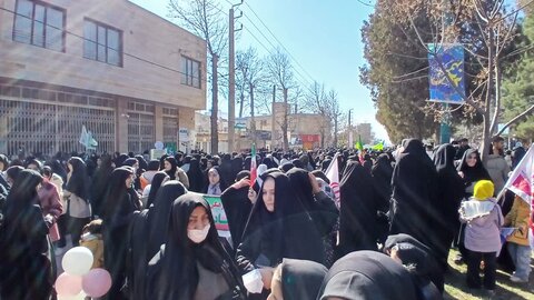 تصاویر راهپیمایی مردم کوهدشت