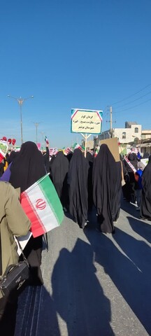 راهپیمایی ۲۲ بهمن در چغادک به روایت تصویر