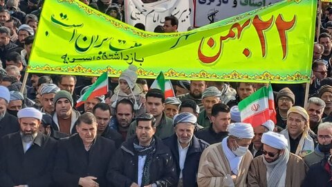 تصاویر/ راهپیمایی 22 بهمن در شهرستان اشنویه