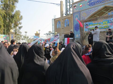 حضور مردم حماسی خیرآباد ورامین در راهپیمایی یوم الله ۲۲