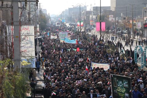 تصاویر/ برگزاری راهپیمایی ۲۲ بهمن ۱۴۰۳ در شهرستان قرچک