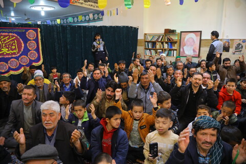 تصاویر/ مراسم جشن چهل وششمین سالگردانقلاب اسلامی ایران و جشن میلادحضرت علی اکبر(ع) با حضور مهاجرین افغانستانی مقیم قم