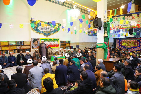 تصاویر/ مراسم جشن چهل وششمین سالگردانقلاب اسلامی ایران و جشن میلادحضرت علی اکبر(ع) با حضور مهاجرین افغانستانی مقیم قم