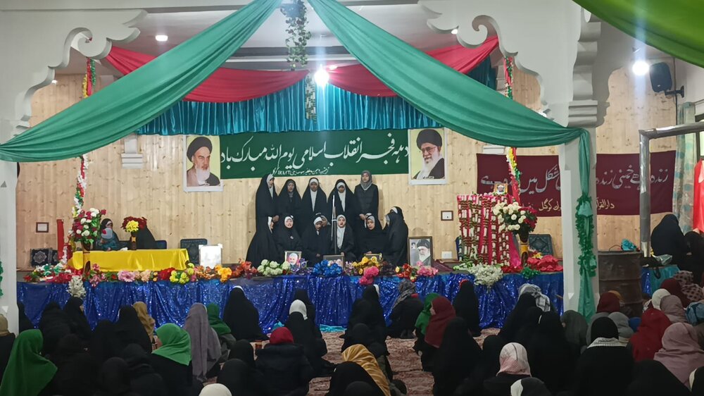 جشن باشکوه پیروزی انقلاب اسلامی ایران در کرگل پاکستان؛ تجدید بیعت دانشآموزان با آرمانهای انقلاب