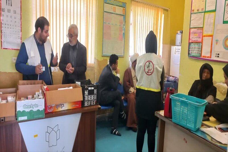 ارائه خدمات رایگان بهداشتی درمانی، توسط گروه های جهادی در بخش کوزران