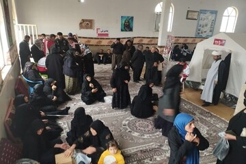 ارائه خدمات رایگان درمانی جمعیت هلال احمر در بخش فیروزآباد کرمانشاه+ عکس