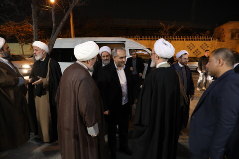 تصاویر/ استقبال از آیت الله اعرافی با حضور امام جمعه و استاندار تبریز