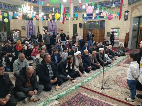 تصاویر/ برگزاری جشن میلاد حضرت مهدی (عج) در مسجد موسی بن جعفر(ع) بیجار