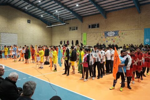 تصاویر/  برگزاری مسابقات فوتسال هیئات مذهبی با شعار تا "انقلاب مهدی" در خوی