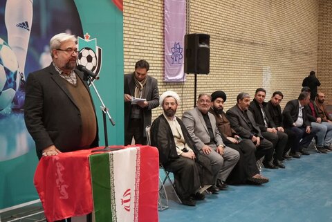 تصاویر/  برگزاری مسابقات فوتسال هیئات مذهبی با شعار تا "انقلاب مهدی" در خوی