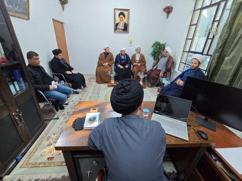 تصاویر/ دیدار طلاب شهرستان میاندوآب با امام جمعه نجف اشرف