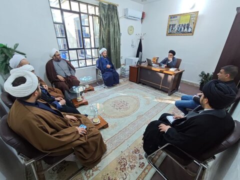 تصاویر/ دیدار طلاب شهرستان میاندوآب با امام جمعه نجف اشرف