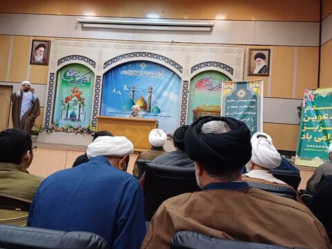 حضور مفسر قرآن کریم در جمع طلاب مدرسه علمیه عبدالعظیم الحسنی(ع)