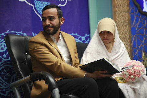 جشن ازدواج زوج‌های جوان در آستانه نیمه شعبان