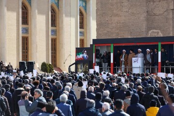 تصاویر/  تجمع حمایتی از بیانات حکیمانه و فوق راهبردی رهبر معظم انقلاب در تبریز