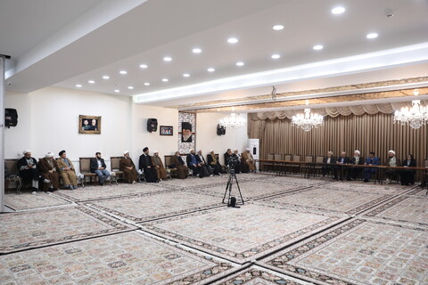 تصاویر/ جلسه مشترک استاندار و مسئولان استان آذربایجان شرقی با حضور آیت الله اعرافی