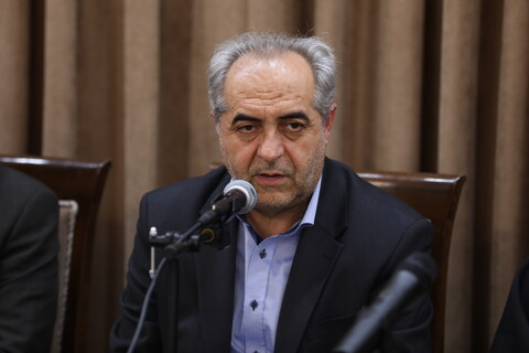 تصاویر/ جلسه مشترک استاندار و مسئولان استان آذربایجان شرقی با حضور آیت الله اعرافی