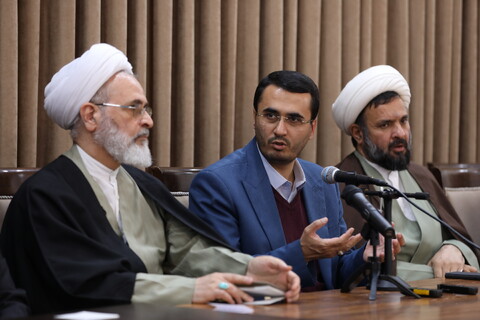 تصاویر/ جلسه مشترک استاندار و مسئولان استان آذربایجان شرقی با حضور آیت الله اعرافی