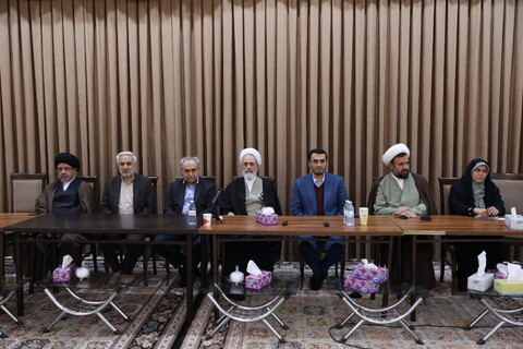 تصاویر/ جلسه مشترک استاندار و مسئولان استان آذربایجان شرقی با حضور آیت الله اعرافی