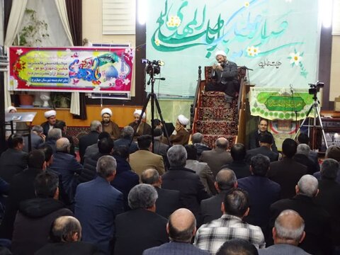 تصاویر/ جشن نیمه شعبان در مسجد جامع چهاربرج