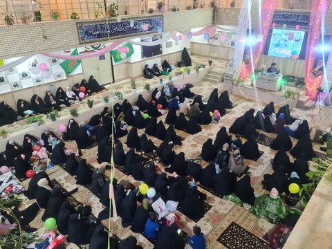 تصاویر/ مراسم احیای شب نیمه شعبان در مدرسه علمیه ریحانة‌الرسول ارومیه