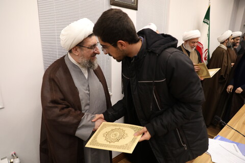 تصاویر/ تقدیر از نفرات برتر المپیاد علمی حوزه علمیه آذربایجان شرقی با حضور آیت الله اعرافی
