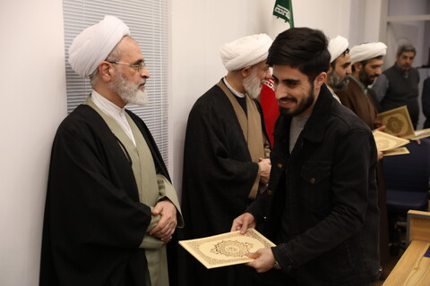 تصاویر/ تقدیر از نفرات برتر المپیاد علمی حوزه علمیه آذربایجان شرقی با حضور آیت الله اعرافی