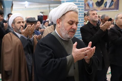 تصاویر/ آیین عبادی سیاسی نماز جمعه نوشین شهر