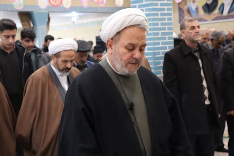 تصاویر/ آیین عبادی سیاسی نماز جمعه نوشین شهر