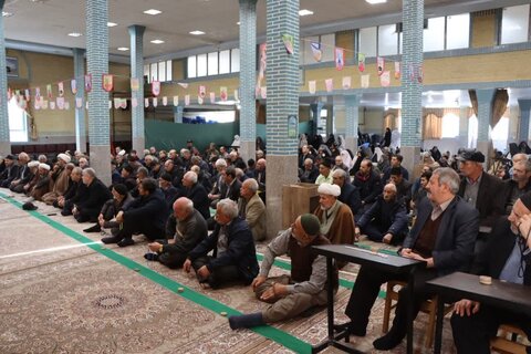 تصاویر/ آیین عبادی سیاسی نماز جمعه نوشین شهر