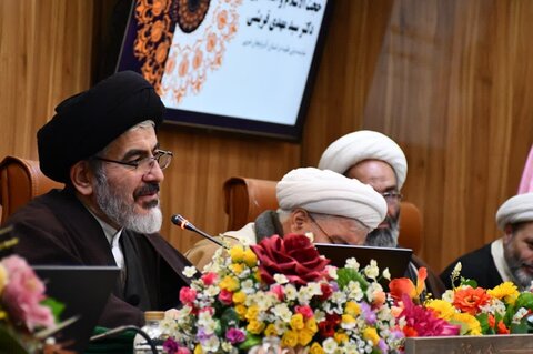 تصاویر/ همایش یکصدمین سال باز تاسیس حوزه علمیه قم در خوی