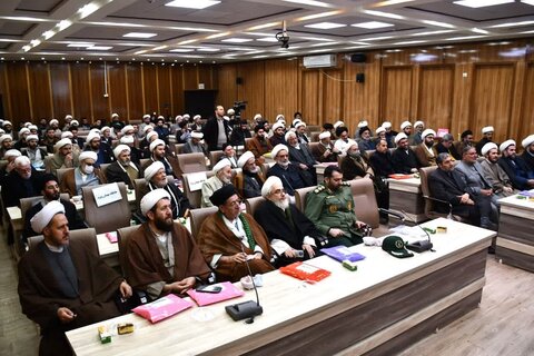 تصاویر/ همایش یکصدمین سال باز تاسیس حوزه علمیه قم در خوی