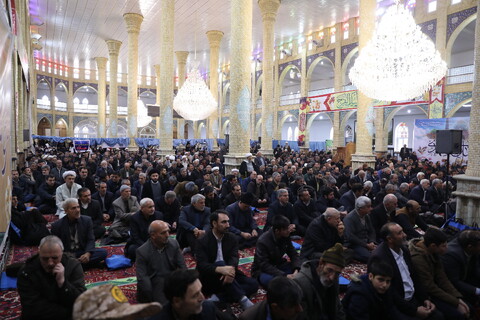 تصاویر/ شرکت آیت الله اعرافی در نماز جمعه بناب